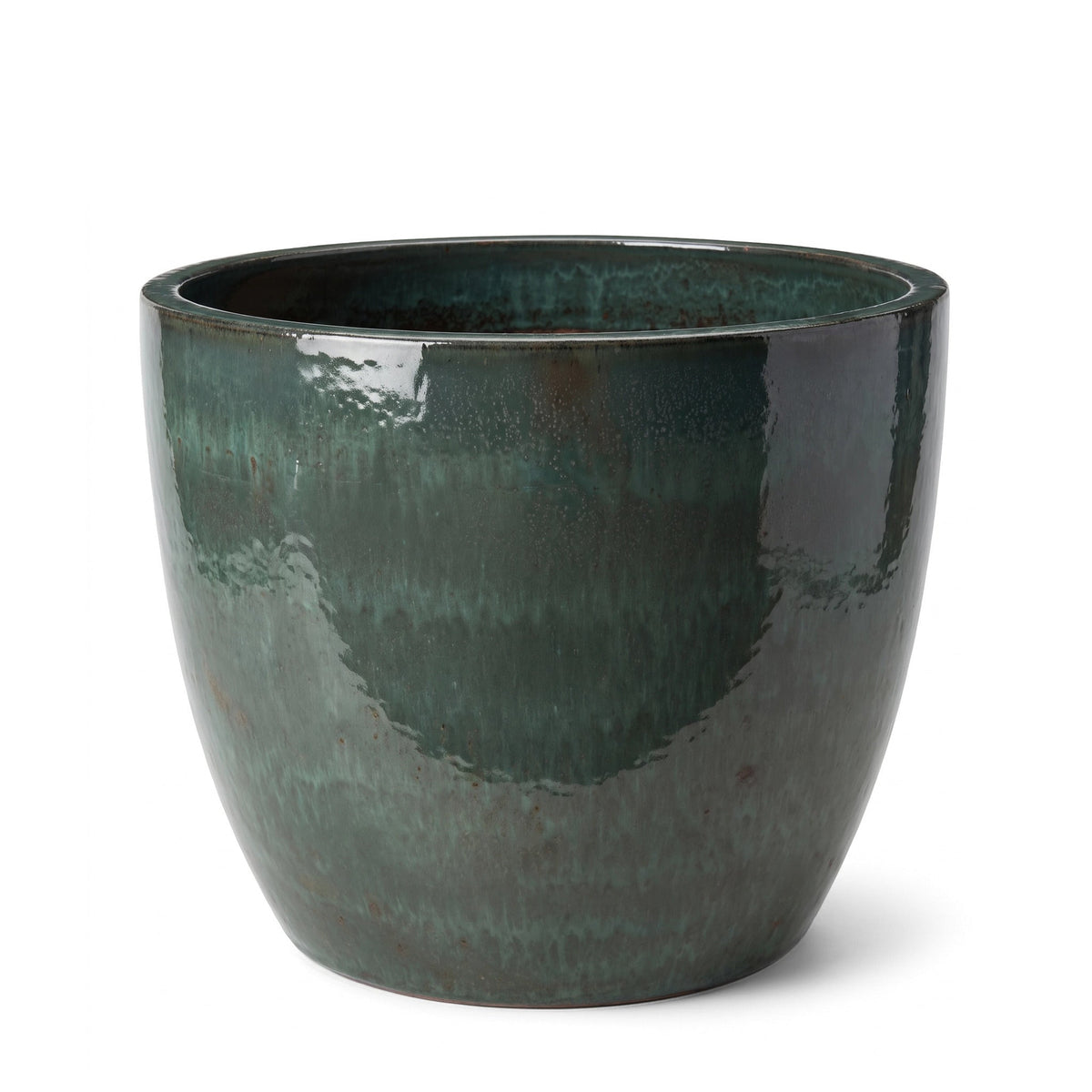 Keramik-Pflanzkübel LANCELOT - Jade - XL (58 cm x 51 cm)