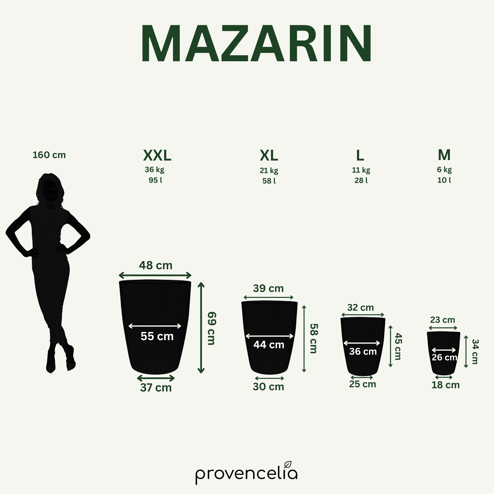 Keramik-Blumentopf Mazarin - Tropisches Grün