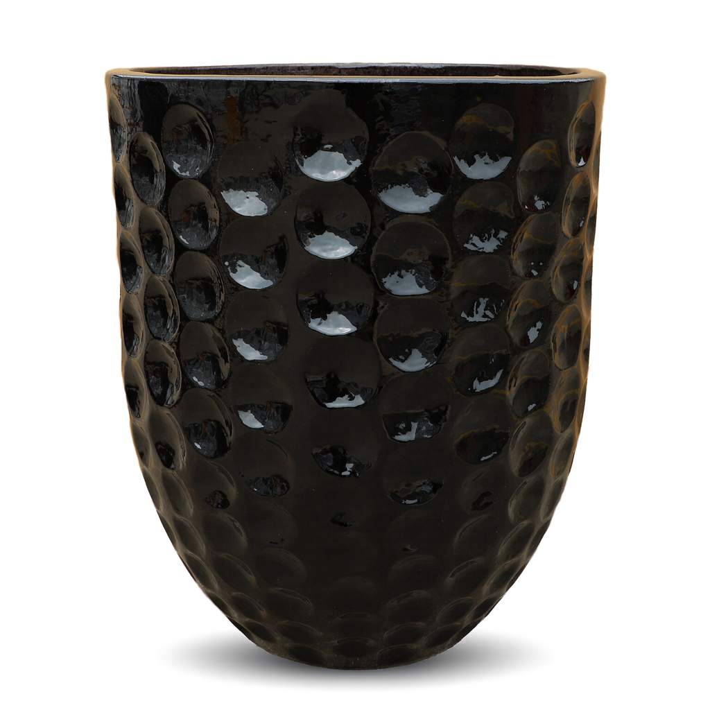 Keramik-Blumentopf MEROVEE - Schwarz