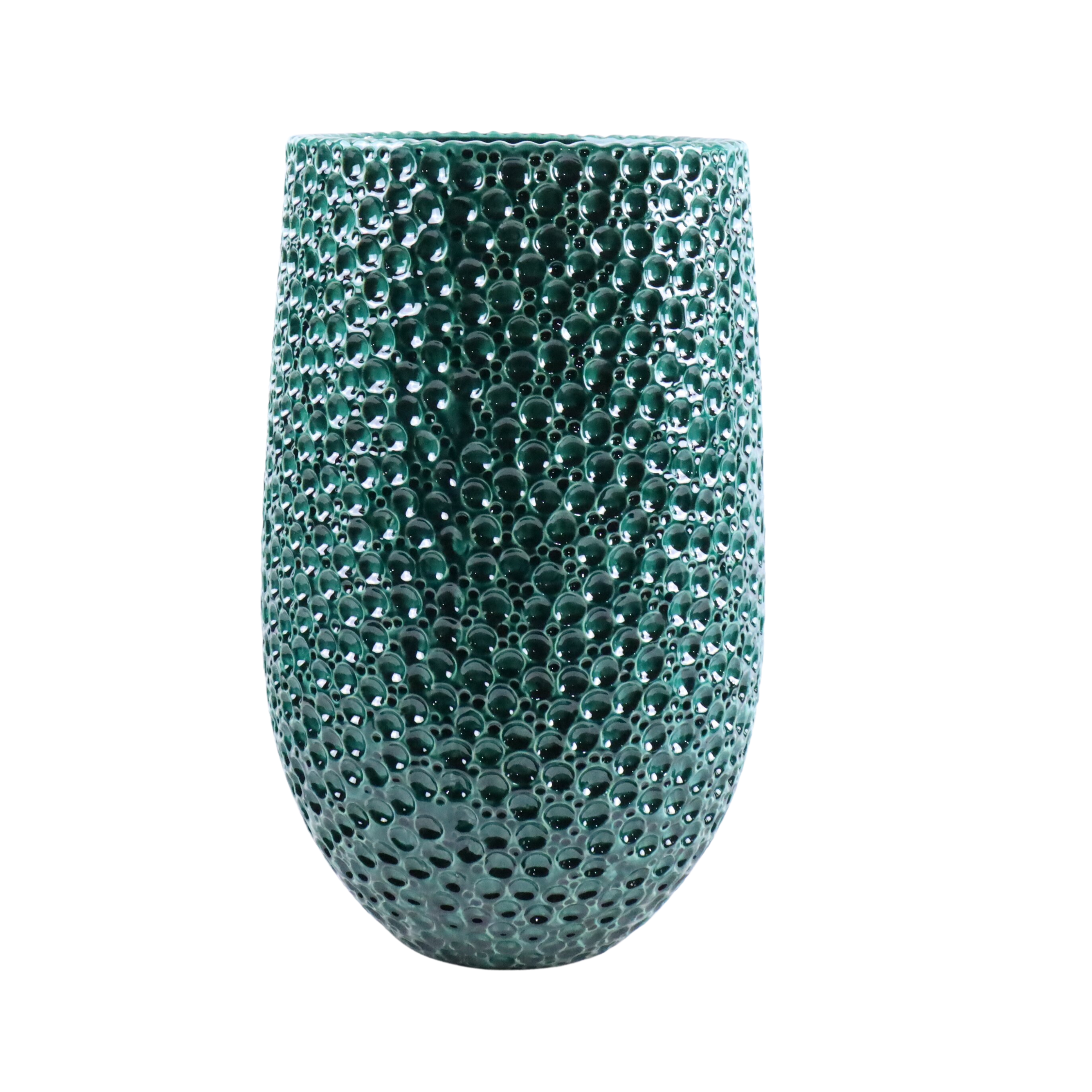 Großer Keramik-Blumentopf PARIS - Dunkelgrün