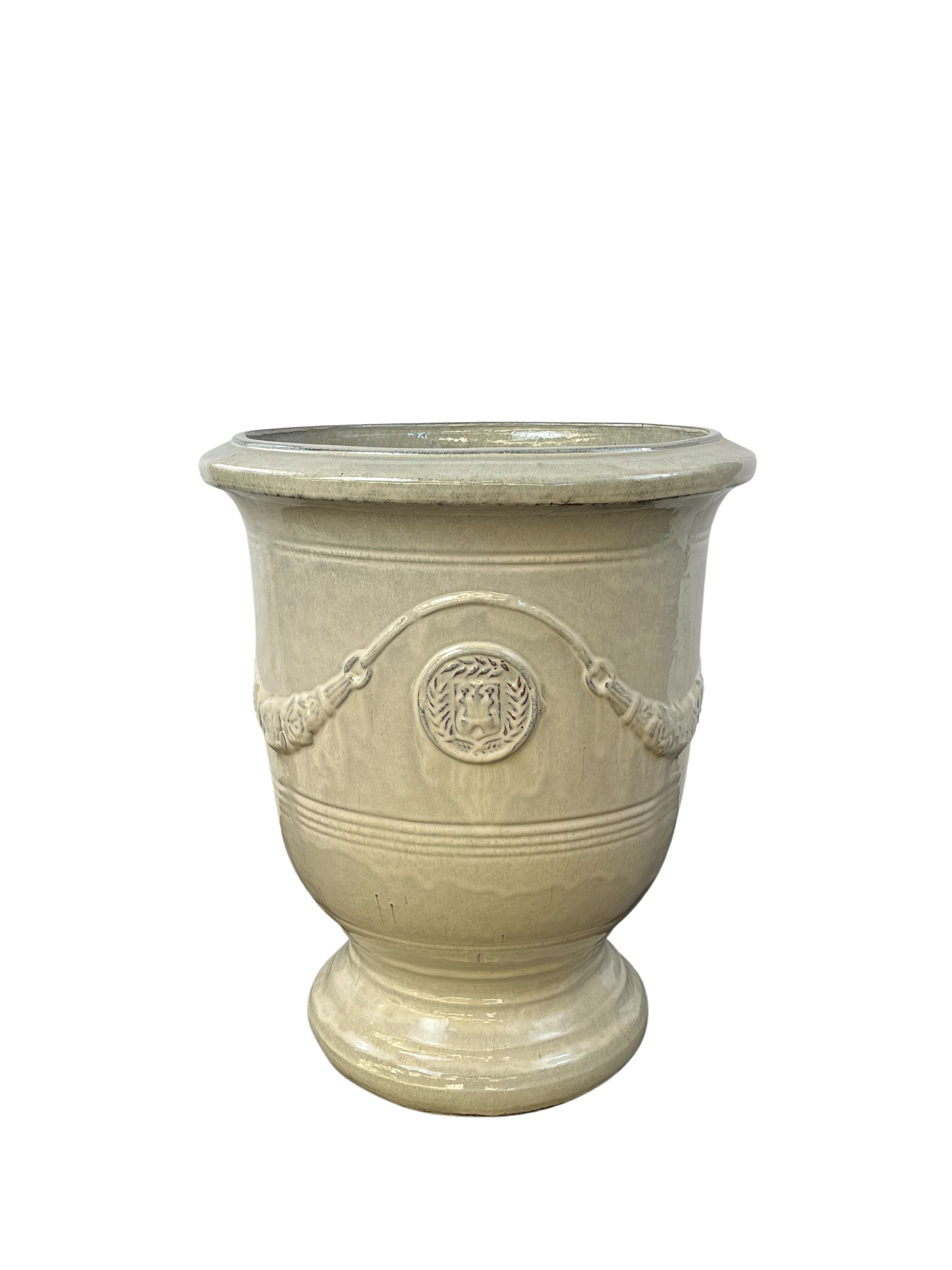 Keramik-Blumentopf RICHELIEU - Creme