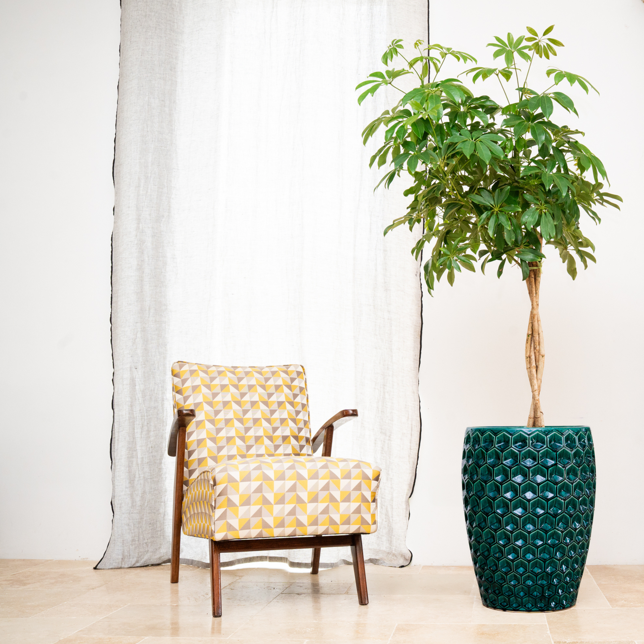 Keramik-Blumentopf VERSAILLE - Dunkelgrün