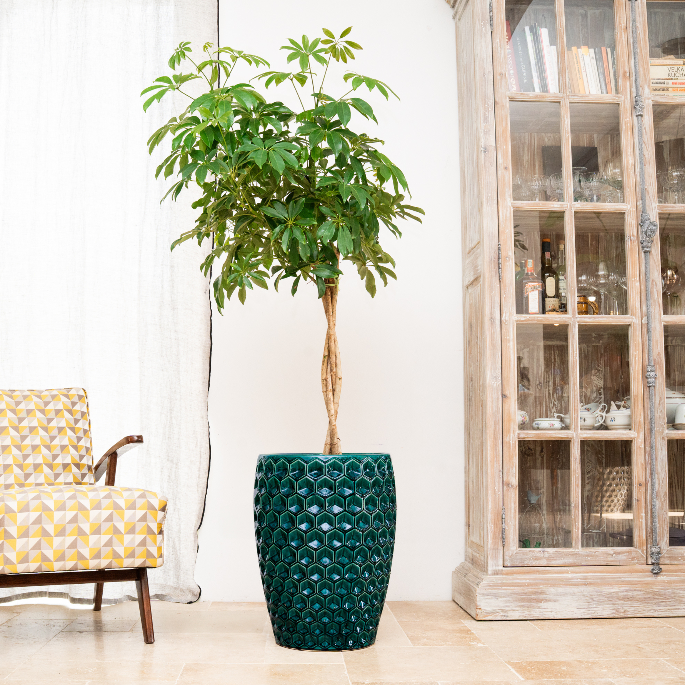 Keramik-Blumentopf VERSAILLE - Dunkelgrün