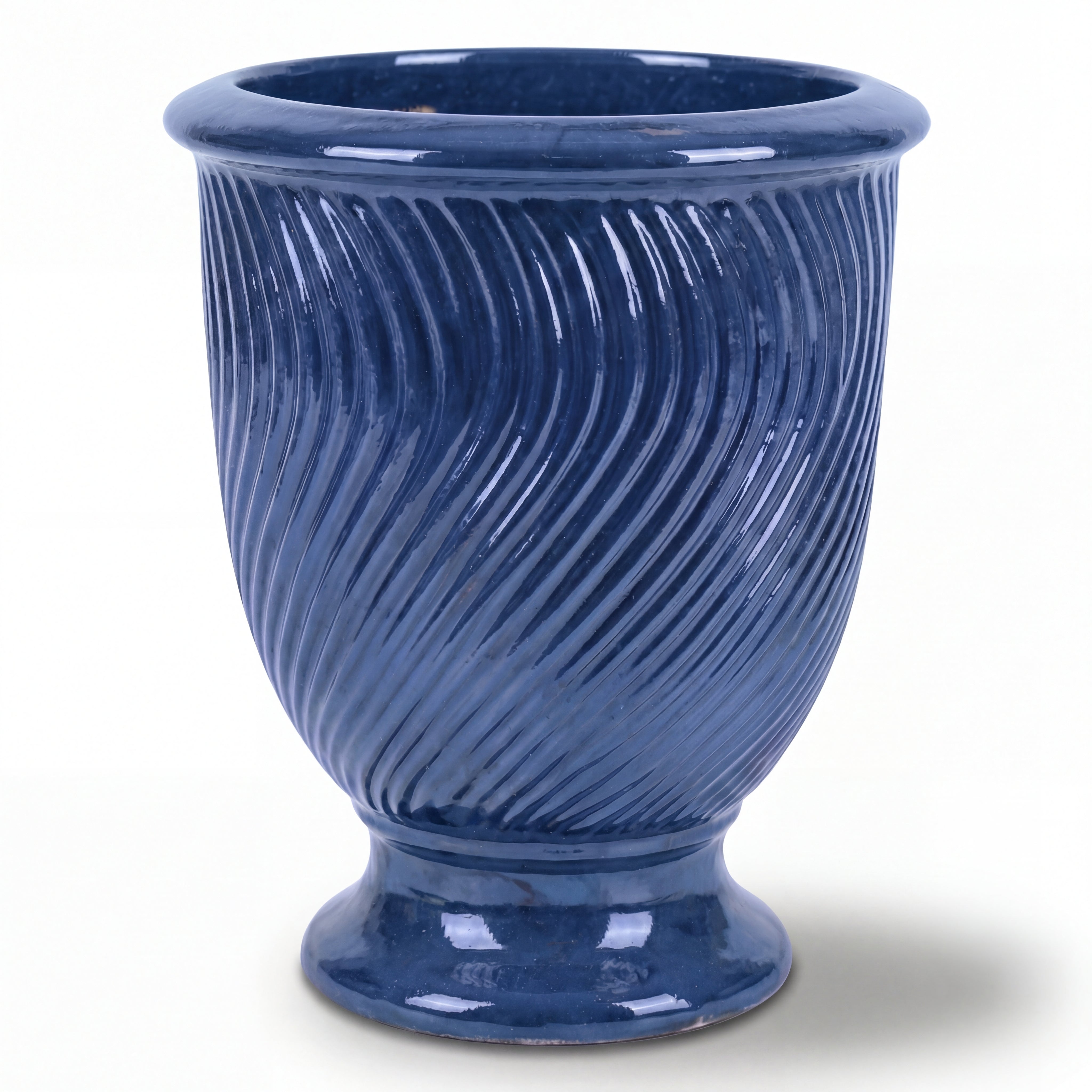 Keramischer Blumentopf Morgane – Azurblau