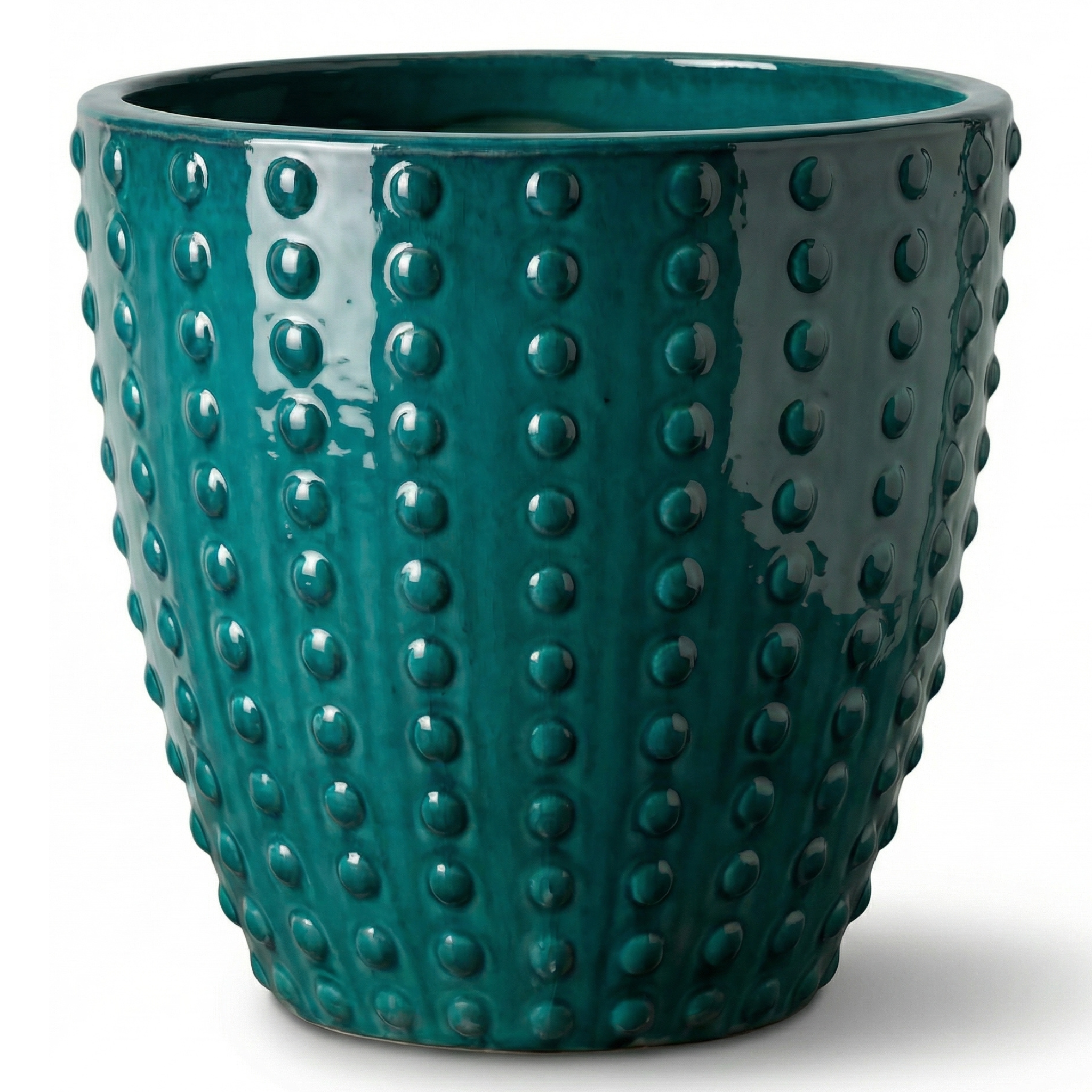 Keramik-Pflanzkübel ATTILA - Petrolblau