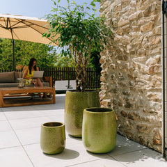 Keramický květináč Diane - Podzimní Zelezná