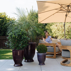 Keramický květináč Arthur - Fialová