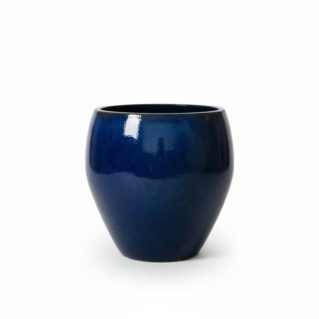 Keramik-Blumentopf LAFONTAINE - Meeresblau