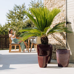 Keramik-Blumentopf VAUBAN - Herbstlila