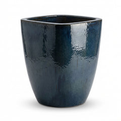 Keramik-Pflanzkübel VAUBAN - Seeblau