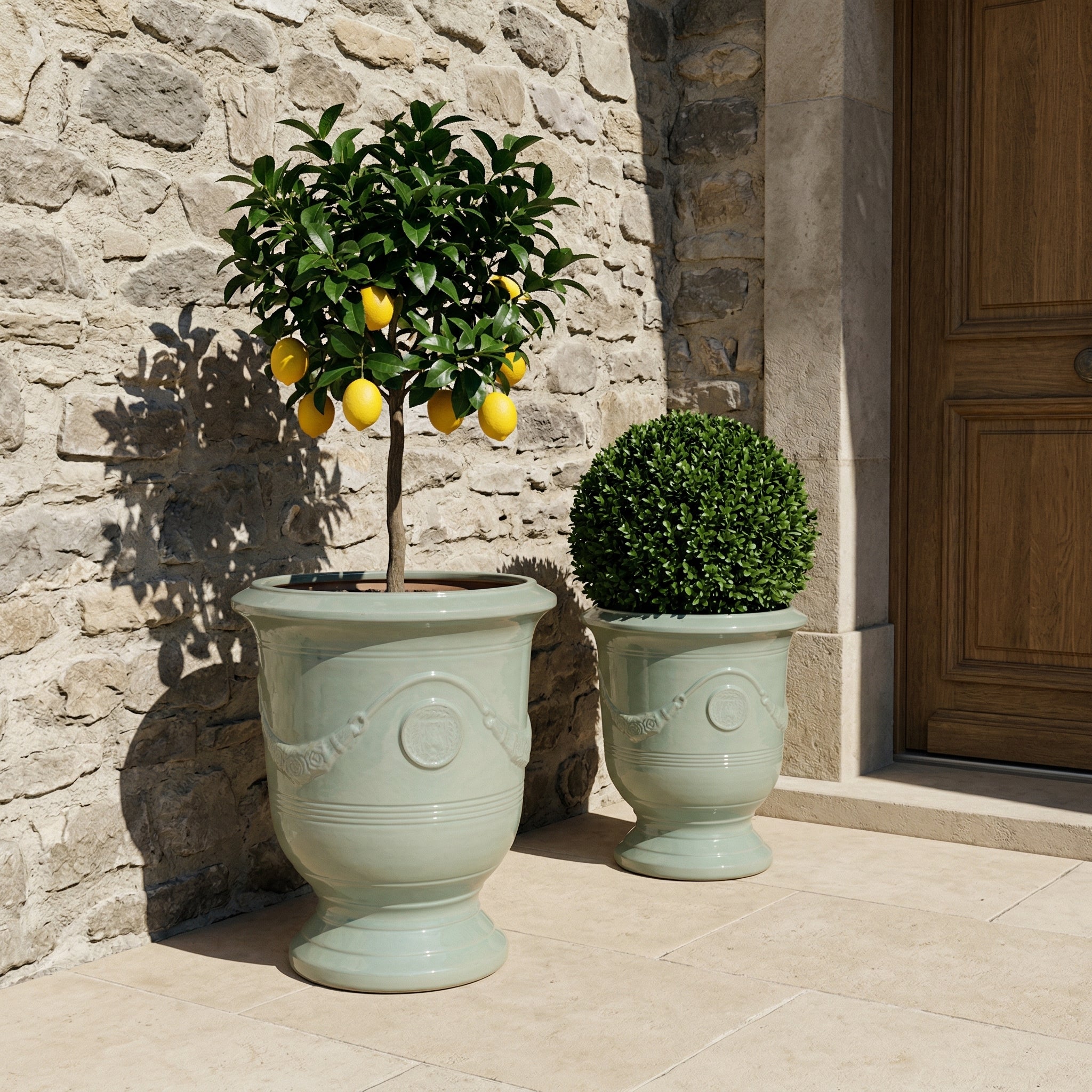 Provencelia RICHELIEU Jadegrün – Premium Keramiktopf, zeitloses Design