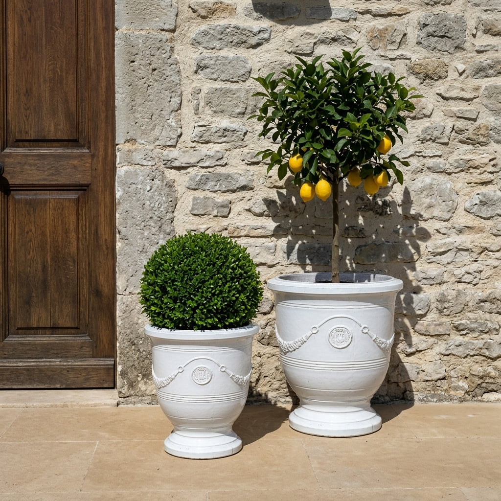 Provencelia RICHELIEU Bílá – Premium Keramiktopf, zeitloses Design