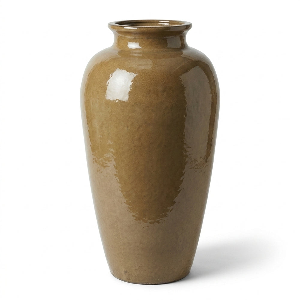Keramik-Pflanzkübel Jupiter - Wüstengelb - XL (40x83cm)