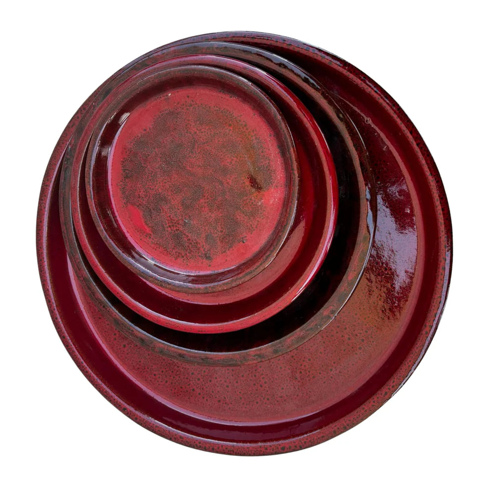 Untersetzer für Blumentopf – Imperialrot
