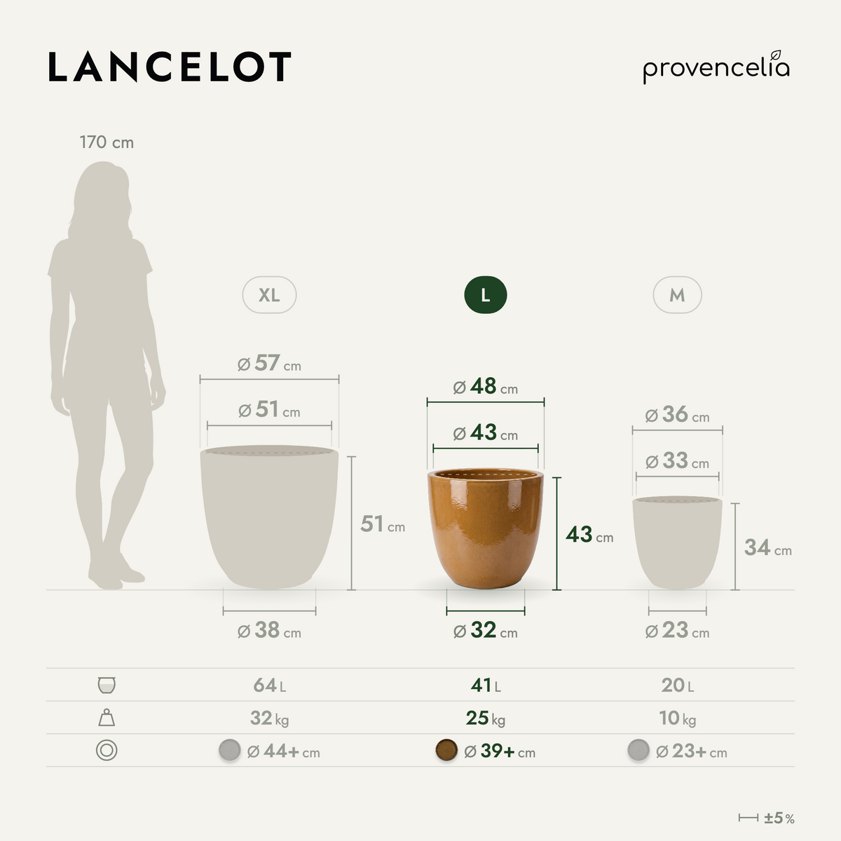 LANCELOT L – Maße