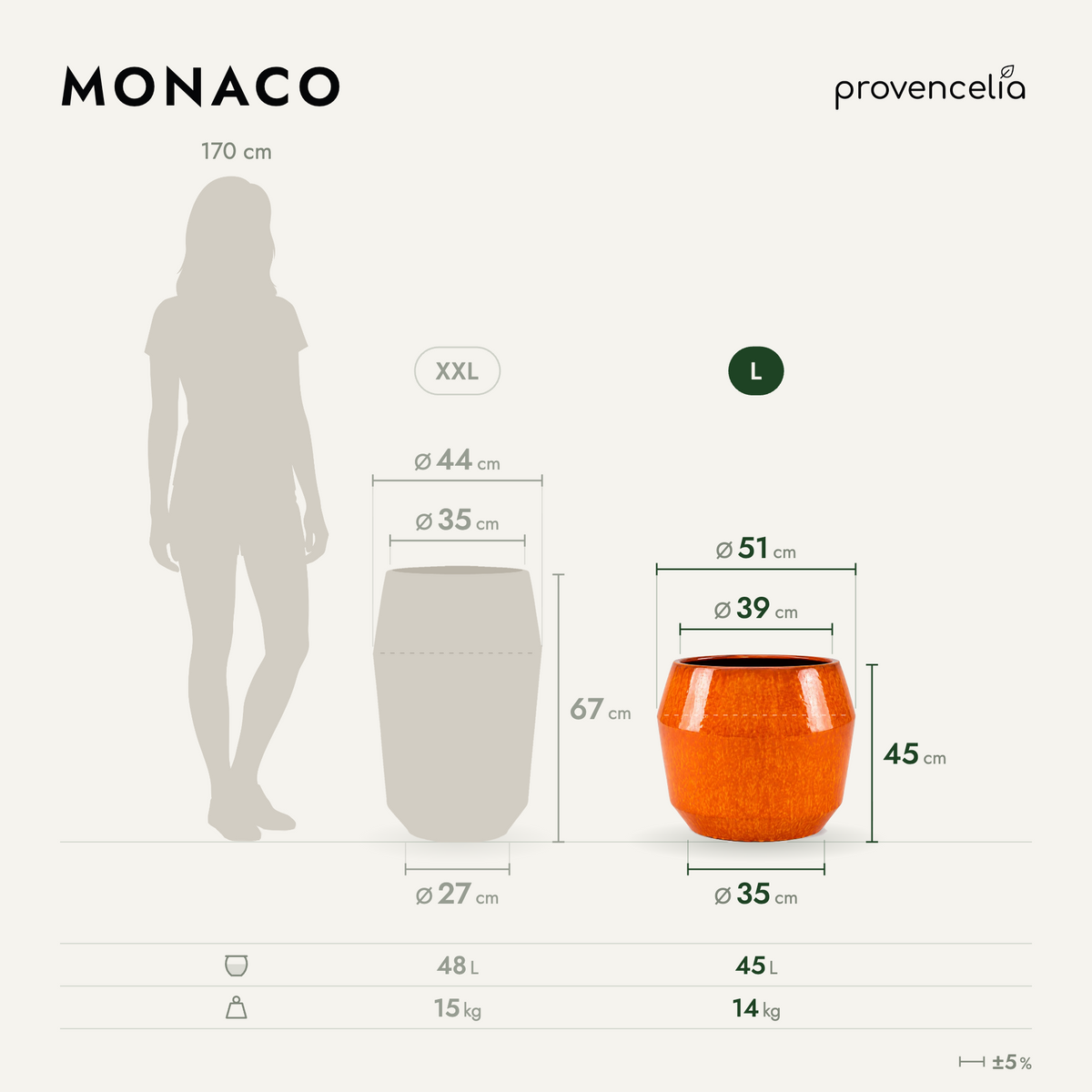 MONACO L – Maße