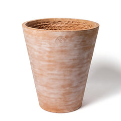Zylindrischer Pflanzkübel MADE IN PROVENCE – Terrakotta cérusée - 2XL (80 × 90 cm)