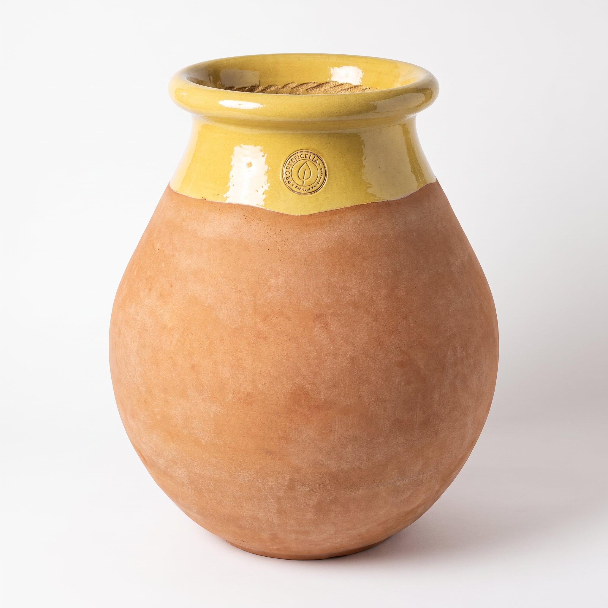 Provenzalischer Biot MADE IN PROVENCE – Terrakotta cérusée mit honigglasiertem Kragen - 2XL (85 cm)