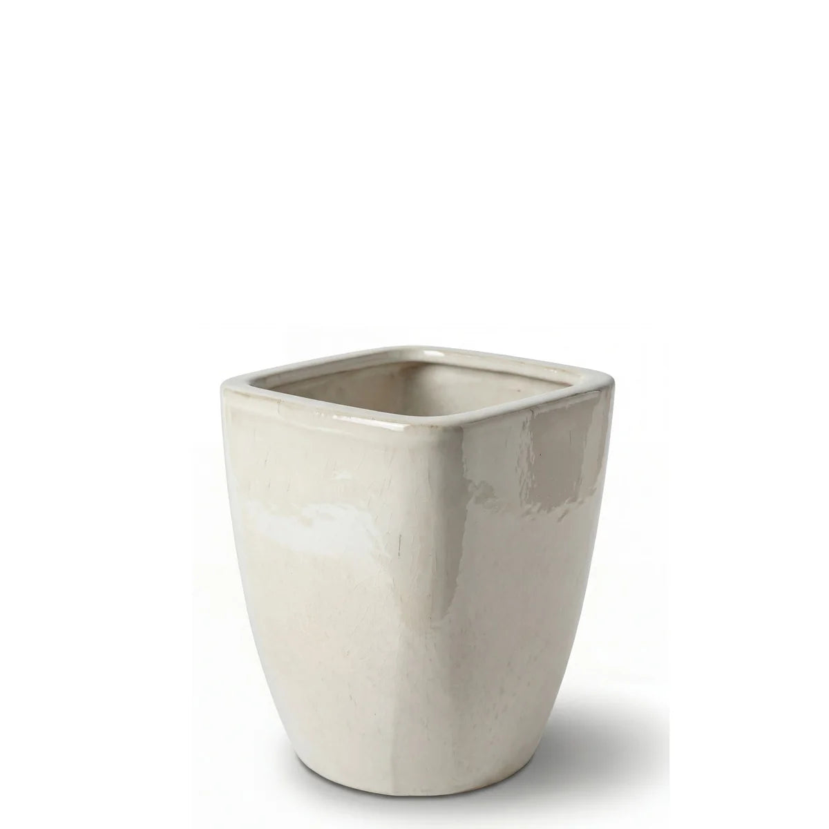 Keramischer Blumentopf VAUBAN – Creme – S (18 × 21 cm)