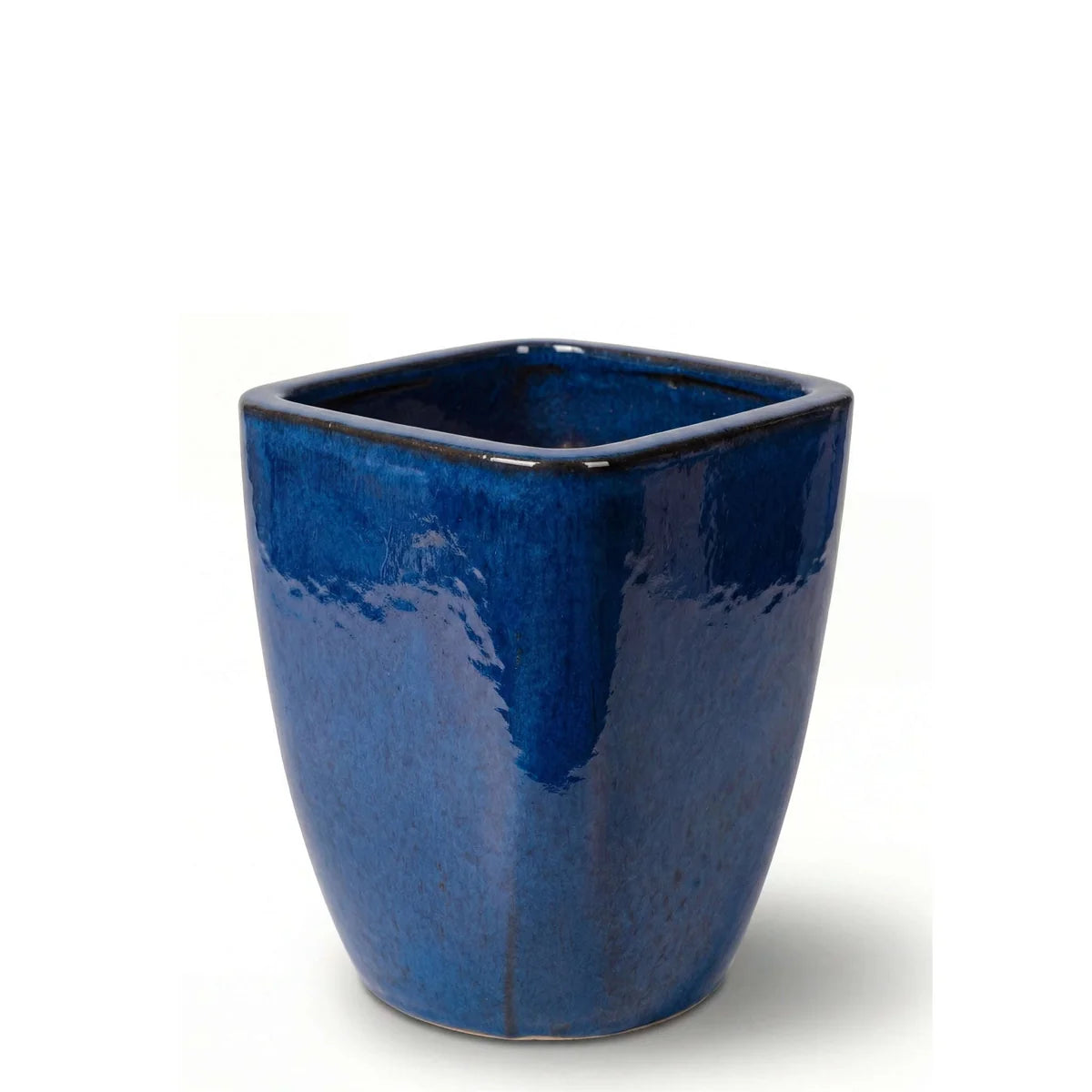 Keramischer Blumentopf VAUBAN – Azurblau – M (24 × 30 cm)